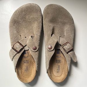 Birkenstock Boston Suede Clogs